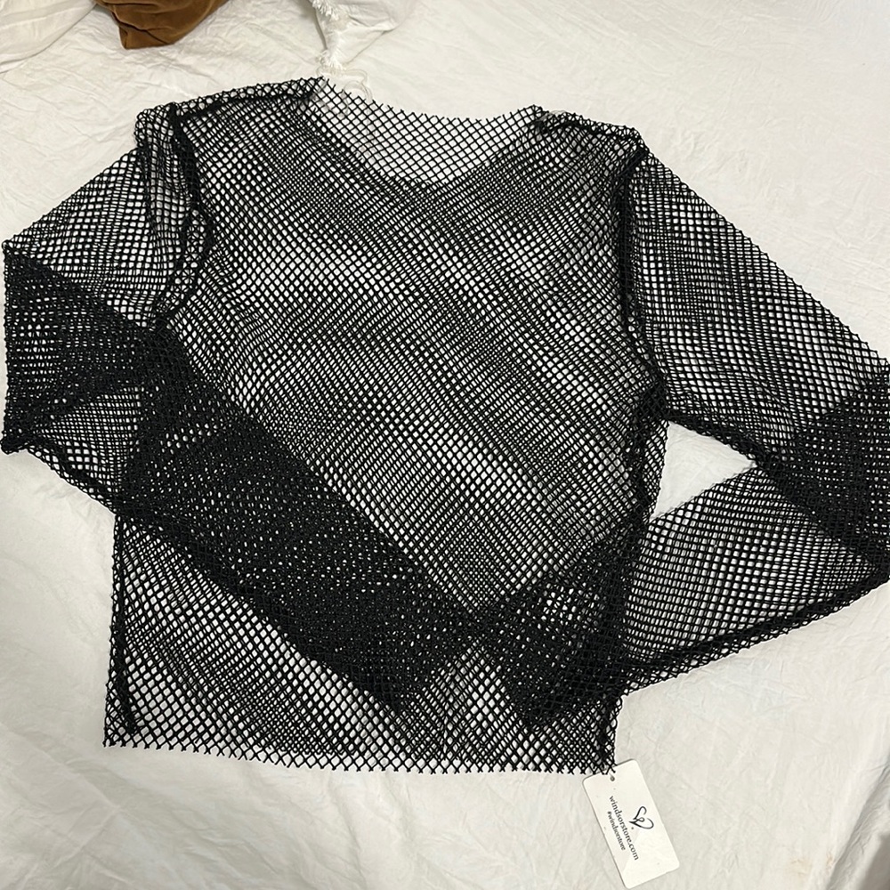 Windsor Rhinestone Fishnet Top